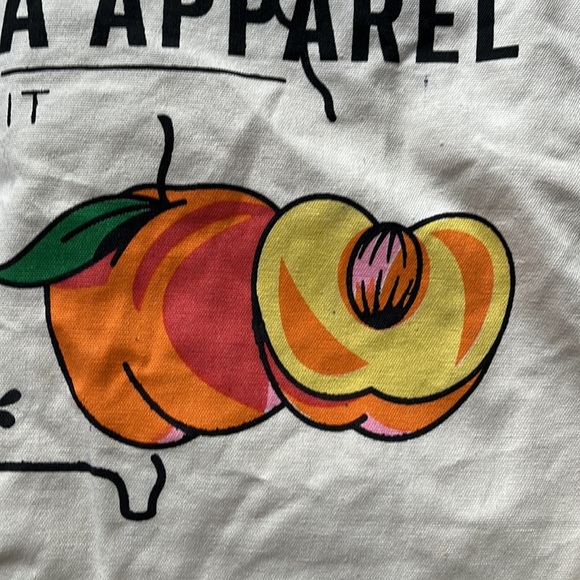 Maxi Canvas Tote Bag Georgia Peach Large Totebag Umgee NWOT - Picture 2 of 13